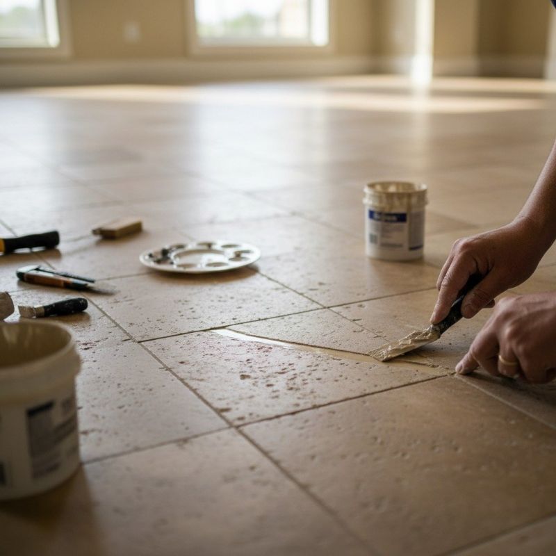 Granite Tile Repair detail