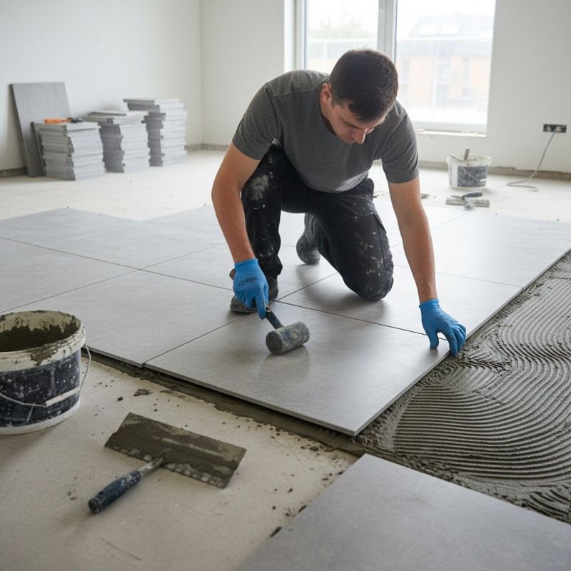 Tile Floor Installation detail